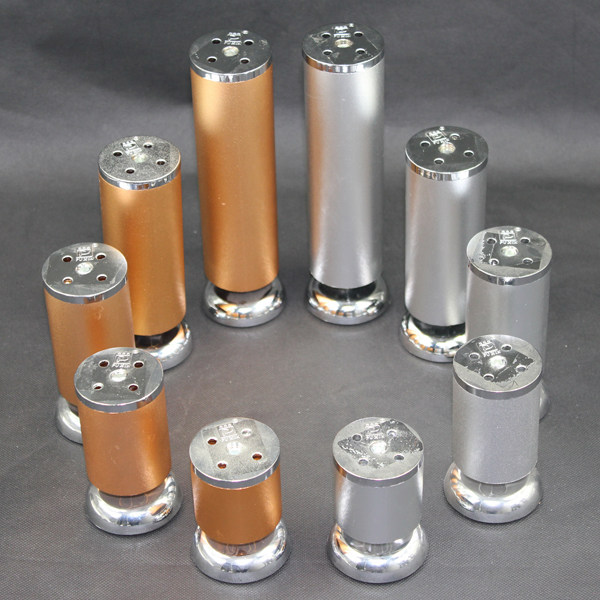 Puxin Hardware Safe Stable Premium Zinc Alloy Cabinet Foot Overall Cabinet Foot Base Champagne Gold 80mm PX-T02