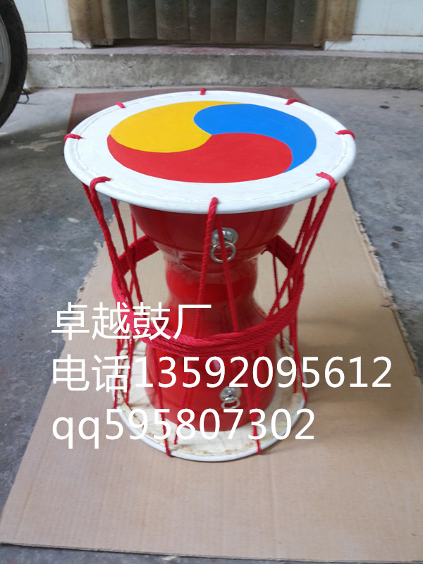 North Korean Long Drum 30cm Diameter 40cm Height Painted Drum Reba Drum Korean Drum