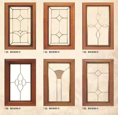 Solid wood overall cabinet Copper strip glass door process Glass door custom cabinet door Overall cabinet door panel Overall cabinet door custom overall cabinet door