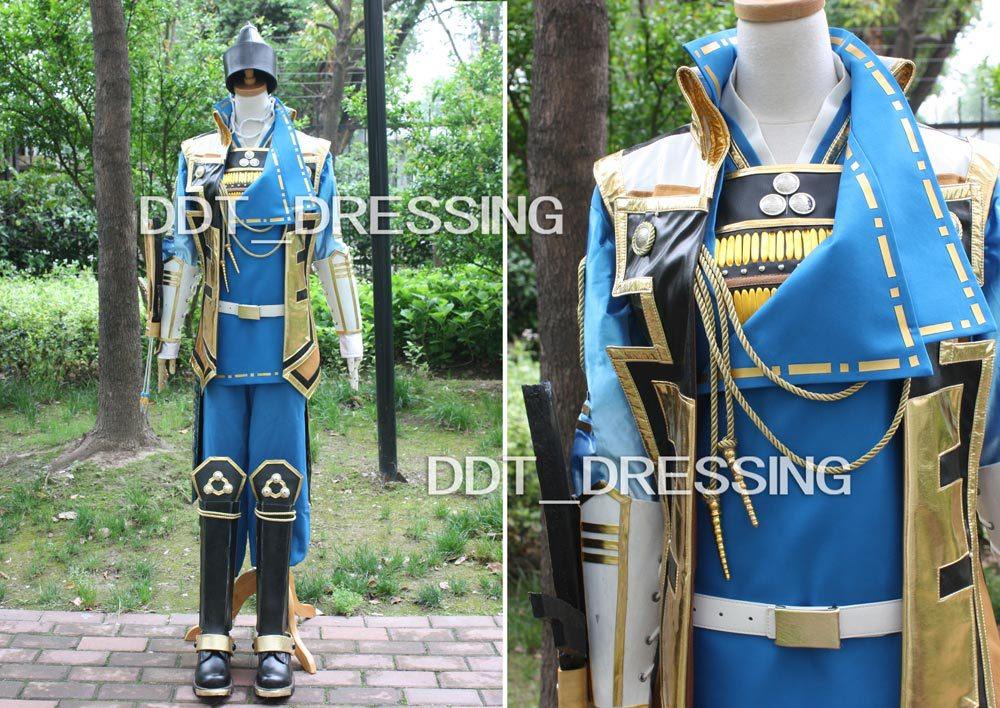 Cosplay定製戰國無雙3 毛利元就cos服裝服裝定製