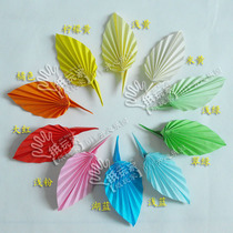 Wedding Wedding Background Decoration Bulletin Board Design Sign to Desk Placement 10 pieces to make origami flower leaves 0040 #