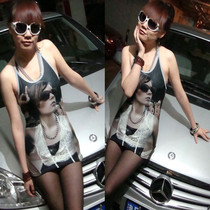 European and American foreign trade Original single kind shooting undershirt sexy European and American stars art avatar harness vest