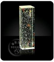 Fine grinding rain flower square column Crystal bubble column Crystal entrance Crystal partition Crystal decorative column 80