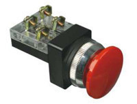  Yongqian Yongqian button switch Mushroom button MB-25 MB-30 Red and green self-healing mushroom head button switch