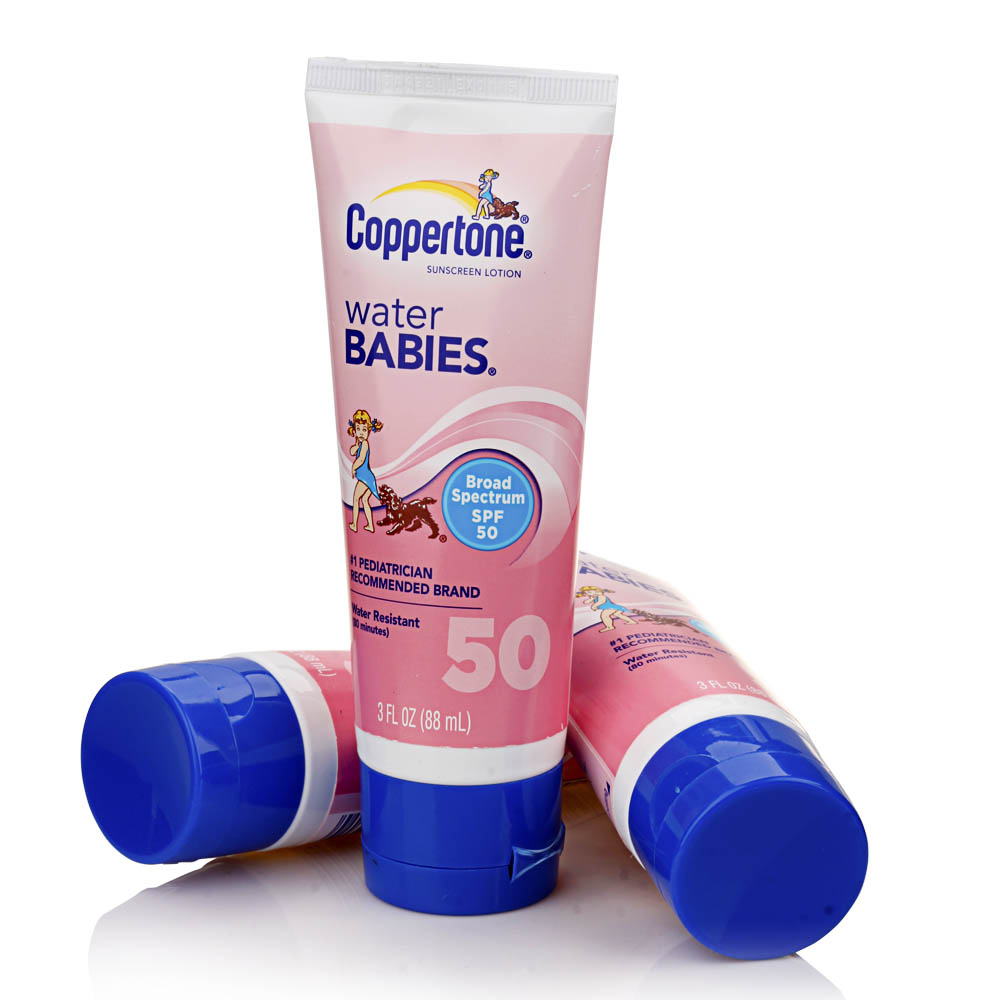 美国 水宝宝水嫩防晒乳液SPF50 大人儿童霜 88ml*3