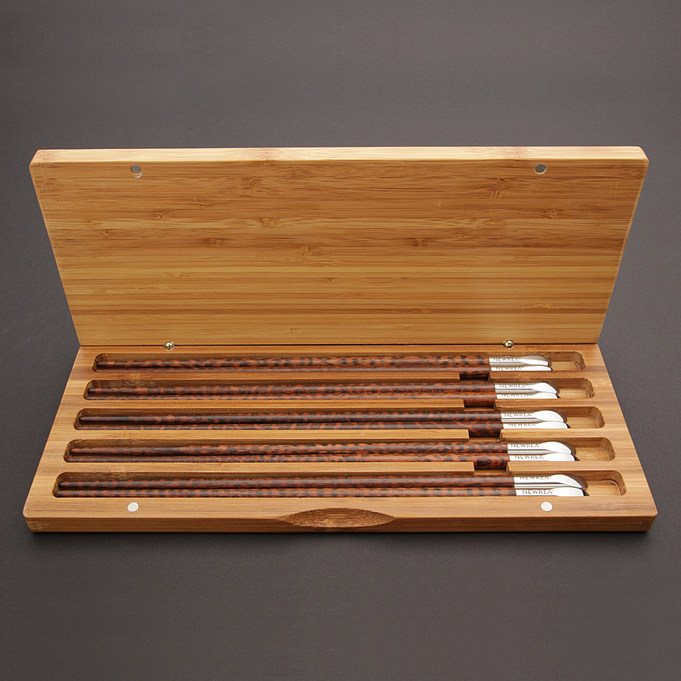 NEWREASieraA Class Serpentine Wood Chopsticks Investment Connoisseur Added Value Art Connoisseur High End Gift Gift collection