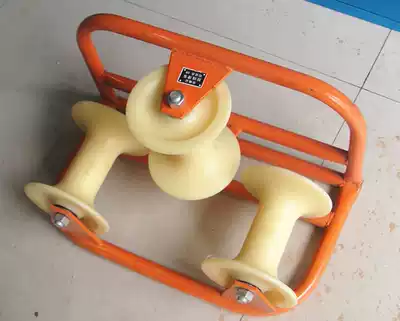 Nylon corner pulley di lan pay-off wheel ground laying pulley cable line wheel ground stringing pulley