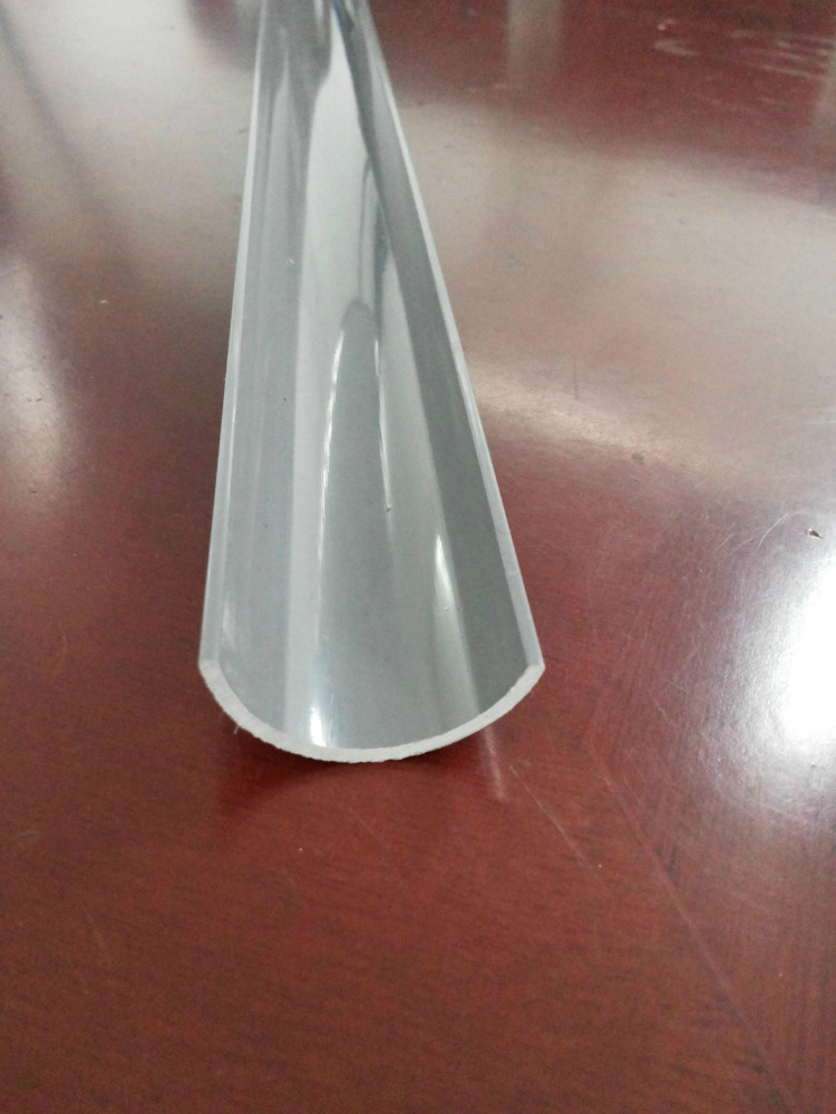 Positive square round container layering PVC profiles semi-circle pipe plastic pipe 28 5-11 5 * 1 4mm