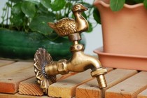 European European style garden animal antique cute washing machine faucet duck