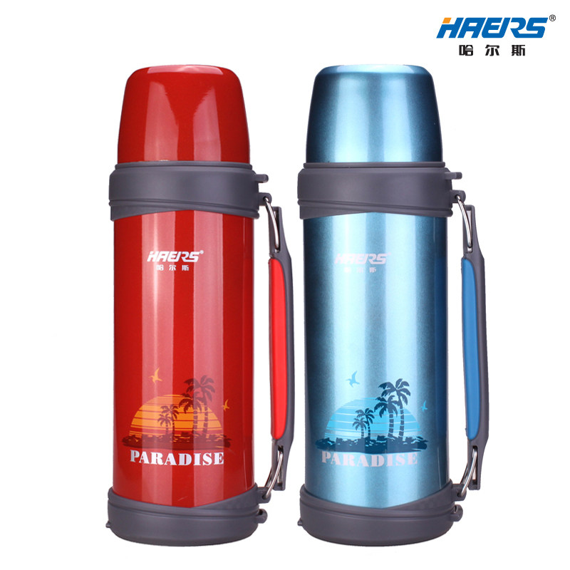 哈尔斯 不锈钢真空保温杯保温壶 保温瓶HY-1000A-5/1L 配背带