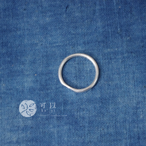 Small Island Hand ( lost lost ) foot silver pure hand - made simple ring