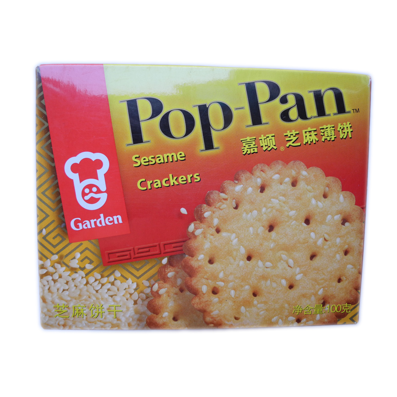 【天猫超市】  嘉顿薄饼 嘉顿 芝麻薄饼 100g/盒 香 脆饼干