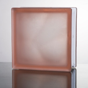 Frosted Pink Clouds Glass Brick Glass Brick Partition Hangzhou Glass Brick Acid Mont Powder Clouds Foggy Glass Brick