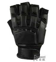 Outdoor sports Attack gloves Tactical gloves Half finger fighting leather gloves Module gloves