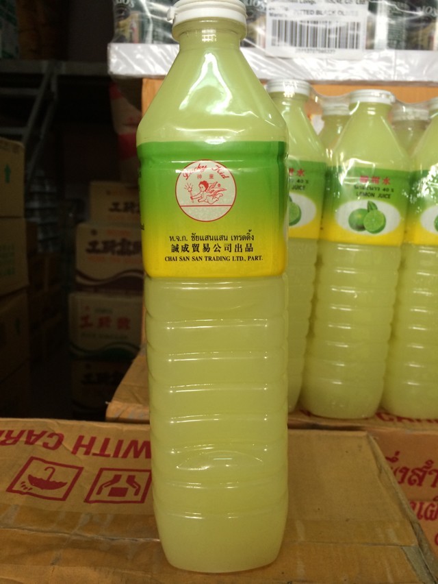 Thai Imported God Child Brands Lemon Water Sour Citrus Water 40% Lemon Juice Green Lemon Juice 1000ml * 12 bottle of box
