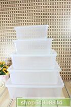 Plastic box transparent box storage box storage box packaging box fresh-keeping box 5 sizes are optional