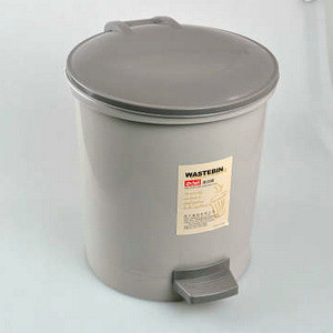 deli 959 small round paper Lou trash can with lid cleaning bucket garbage can
