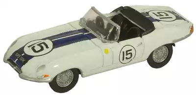 Spot]1:76 OXFORD OXFORD MODEL 76ETYP007 CLASSIC CAR JAGUAR LE MANS RACING 1963