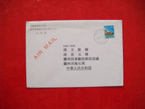 Actual envelope (with 90 Japanese stamps)