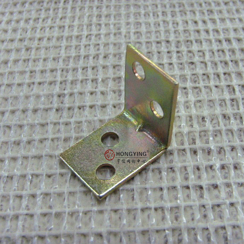 HongYing furniture hardware 90 degree right angle seven - word iron holistic cabinet connector fixed piece corner code
