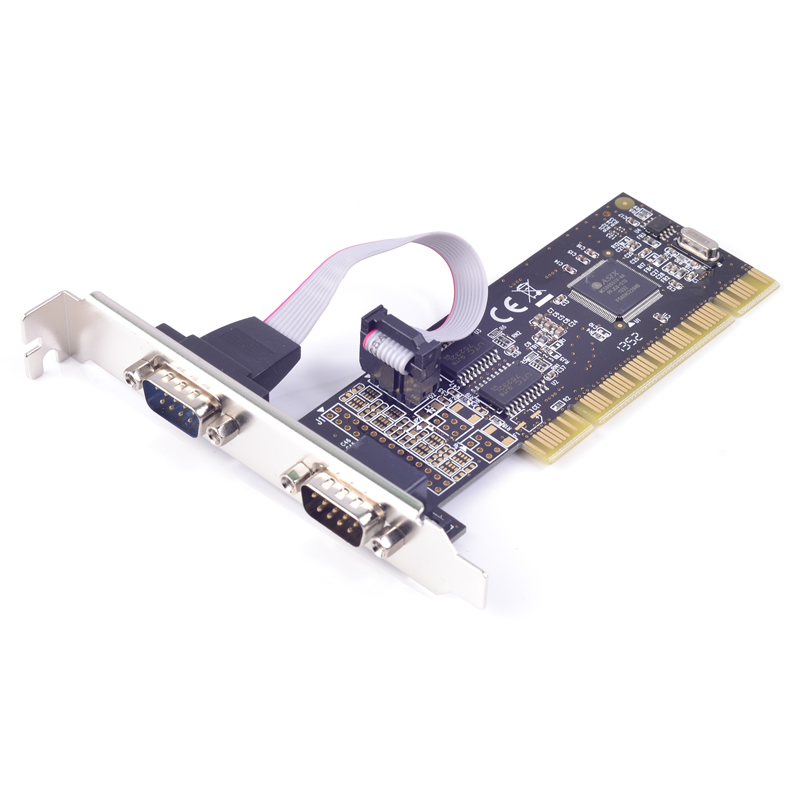 Xiba FG-PMIO-V3T-0002S PCI2-port RS232 serial card 9-pin COM card E1-PCI9865-2S