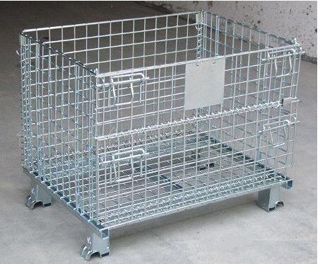 Manufacturer direct sales A-5 galvanized folding storage cage iron cage logistics box 1200*1000*890MM
