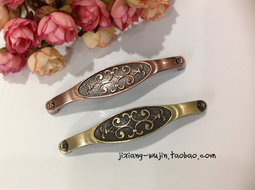 Auspicious antique handle Bronze handle European decoration pastoral style wardrobe household hardware 507