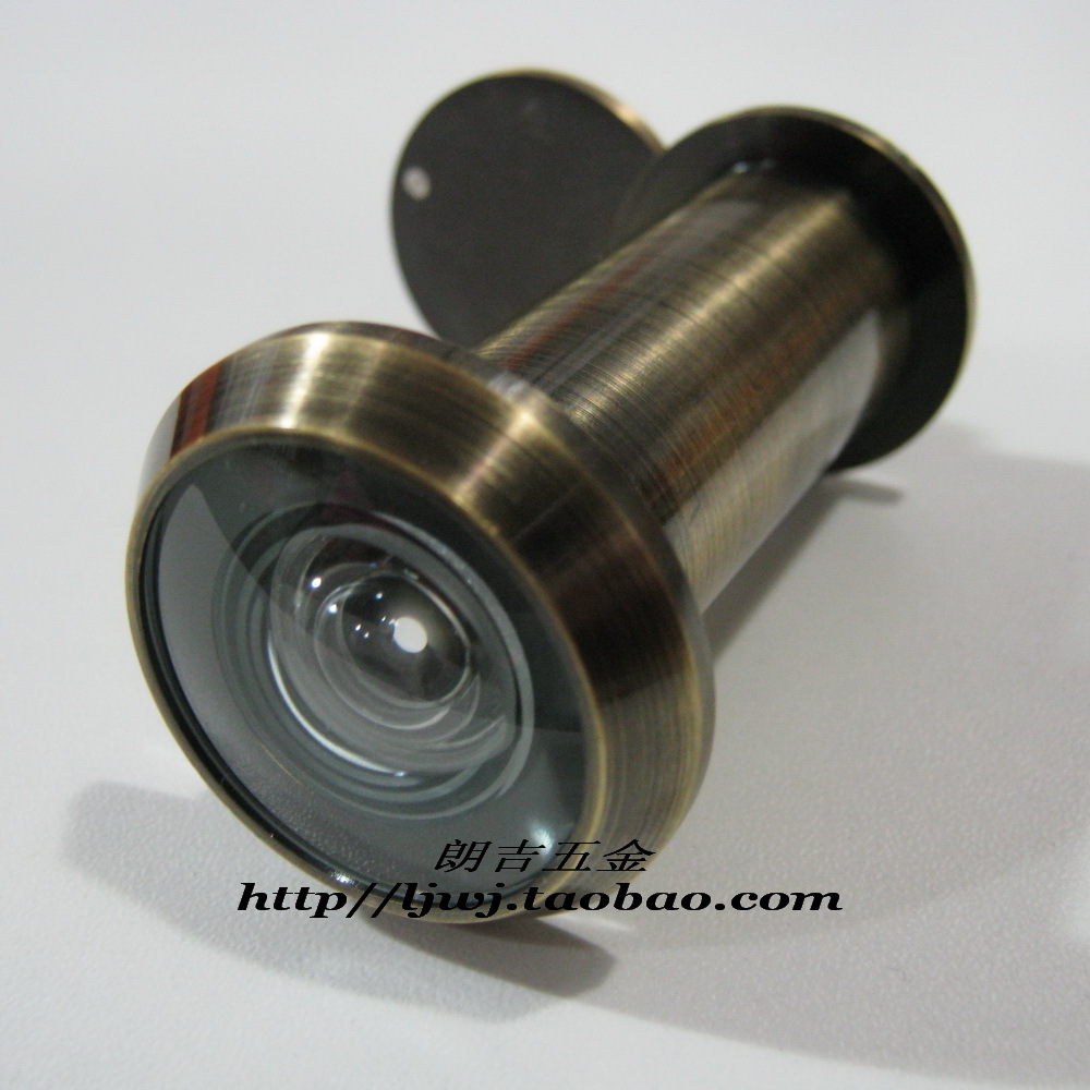 High-end high-definition lengthened optical full copper cat eye door mirror thickened cat eye antique security door 22 53-75MM