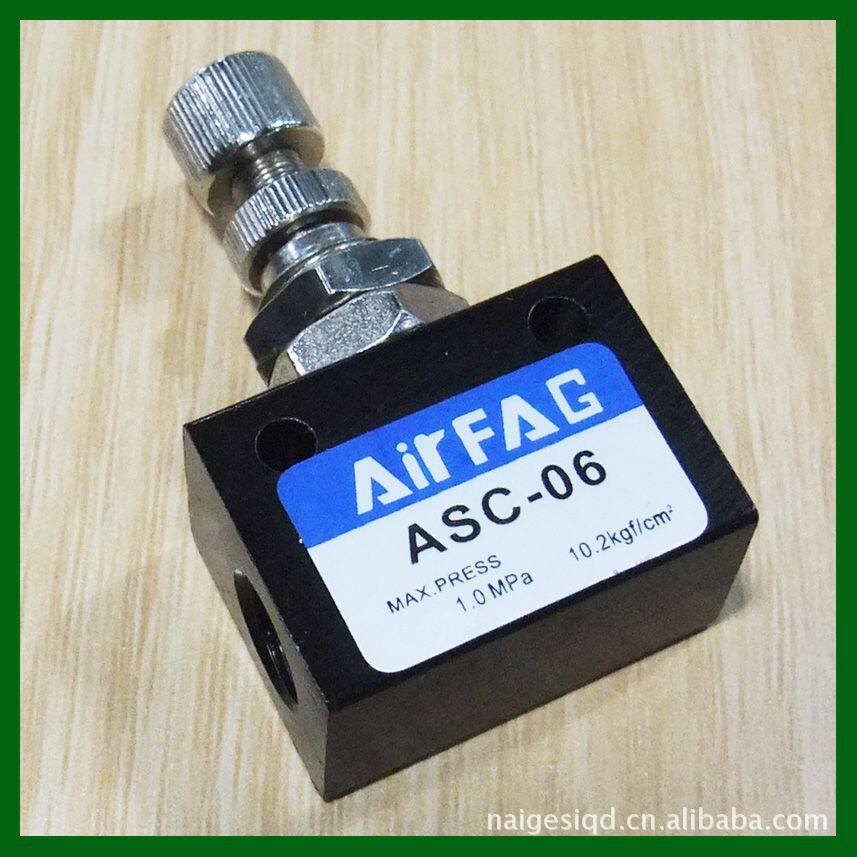 Special price high quality pneumatic flow control valve throttle ASC-06 08 10 15 (1 2 3 4 points)