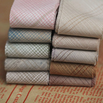 DIY Handmade Parquet Accessories Fabrics Fabric Fabric Gradient Color Plaid Twill First Dye Wrap Brie Wrap Edge Bub Rolling Side Strips