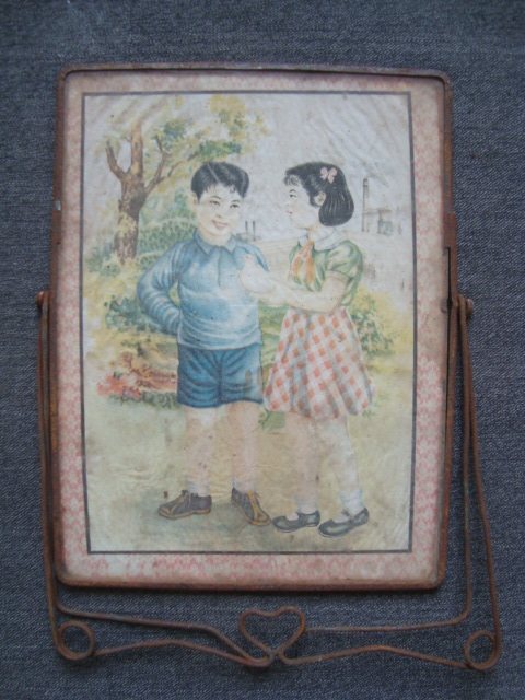 T1275 Picture mirror of male and female primary school students in the early days of the founding of the People's Republic of China