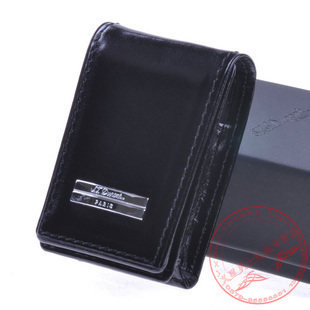 Original clothing imported S T Dupont all Pence lighter leather cover T light leather black glossy finish with cow leather