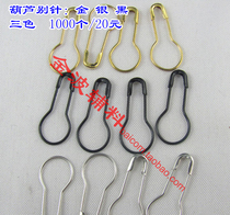 Tiger safety pin gourd pin clip back small pin universal pear shaped pin gold silver black bronze