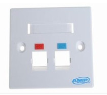  Original AMP Anpu 1427003-2 double-port bevel information panel Double-port panel white