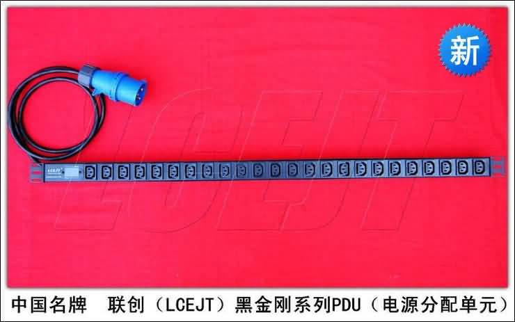 LCEJT joint venture black diamond PDU24 IEC320 IEC320 C13 cabinet socket double digital display 32A industrial plug