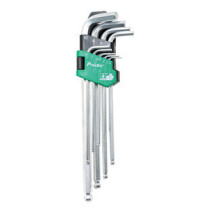 Taiwan Baogong 9 sets chrome vanadium steel extra-long ball head Allen wrench set HW-229BL 1 5-10mm