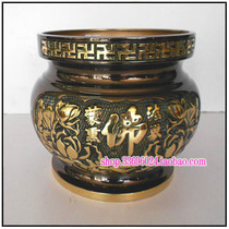 Taiwan fine copper incense incense incense Buddha Furnace Incense net furnace * Taiwan inch 5 inch 5 pure copper dharma realm furnace ancient