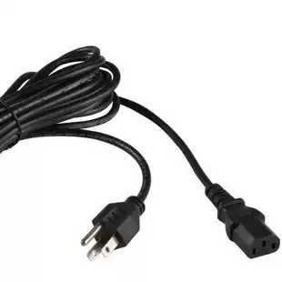 1 5 m computer mainframe power cord two flat one round power cord American power cord