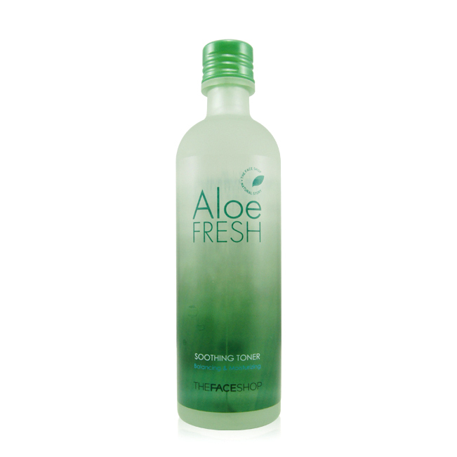 菲诗小铺The Face Shop芦荟清新舒缓柔肤水精华水140ml 舒缓保湿