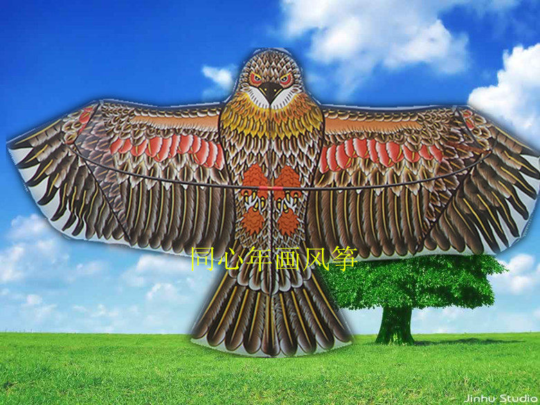 Big Number Portion 2 4 m Former telescopic lever emulation Old Golden Eagle Steel Eagle Weifang Yang's Chinatown kite breeze Take off