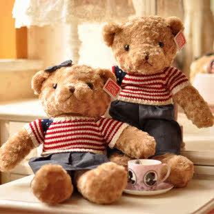 Wedding press doll doll couple plush toy teddy bear