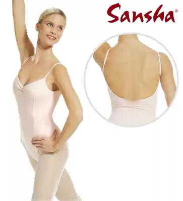 French Sansha ballet uniform practice women's sling half-body jumpsuit gymnastics uniform D157C