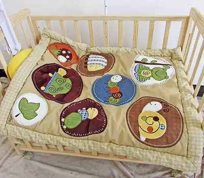Popular new baby children's warm spring and autumn quilt pure cotton baby baby bedding cloth paste single embroidered quilt