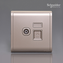 Schneider Fengshang Indulge in Gold TV Computer Socket E8232TVRJS_5_WG Network Cable