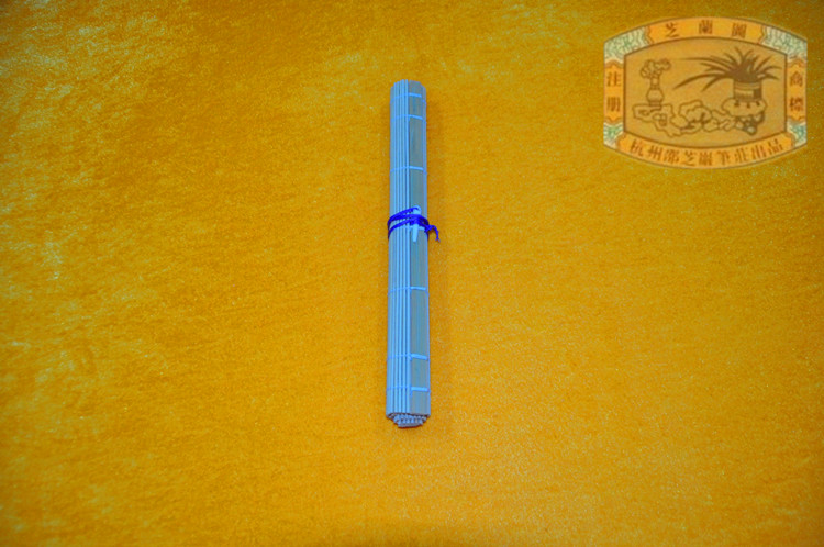 (China's time-honored brand)Hangzhou Shaozhiyan Pen Zhuang Bamboo roll pen curtain round silk white pen roll