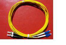 Telecom class LCC-ST single mode double core 3 m optical fiber jumper