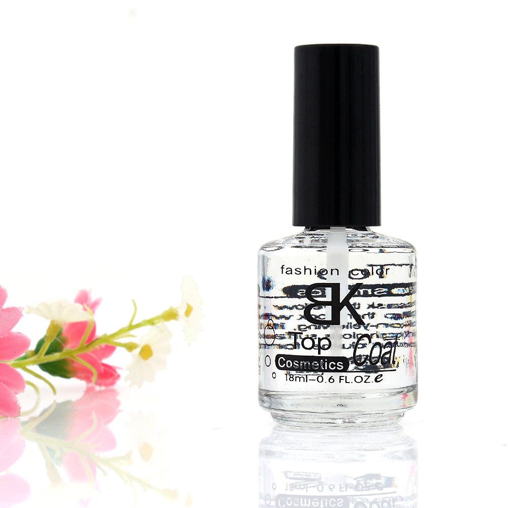 BK旗舰店 亮油指甲油 18ML 透明色 防止外线水晶质感WHRYYEWQ