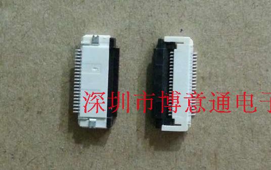 Computer board clamshell connector fpc connector ffc cable holder 20pin under-connection type 0 5mm LCD interface