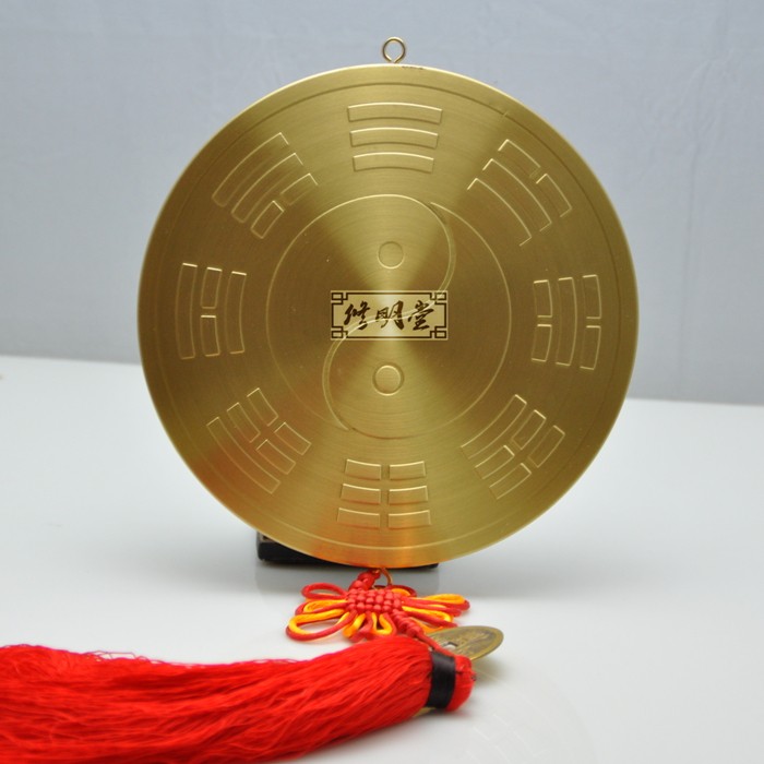 修明堂八卦镜纯铜凸镜圆面镜保平安保家宅安康风水九宫居家装