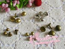 Silver bronze green ancient sweeping spherical rivet mushroom rivet 6MM 9MM 10MM 1 yuan 12 sets